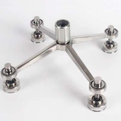 In stock 4 arms stainless steel glass spider fitting for curtain wall system