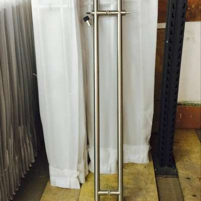 Cylinder glass door control pull handle lock in stock