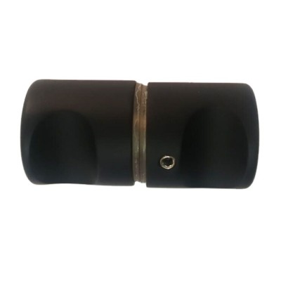 Matt black sliding glass door barn door handle knobs hardware