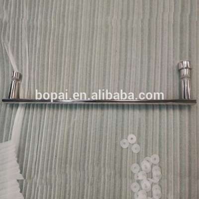 Customized stainless steel bathroom glass door handles for towel