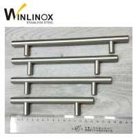 Furniture Door Hardware, Solid Hollow Round Square 10 12mm Stainless Steel Kitchen Cabinet Door Handles