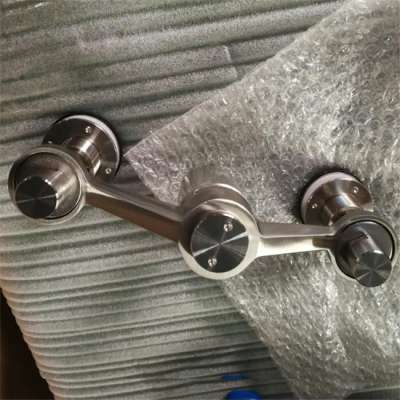 In stock stainless steel point fixed glass spider hardware for glass wall fitting